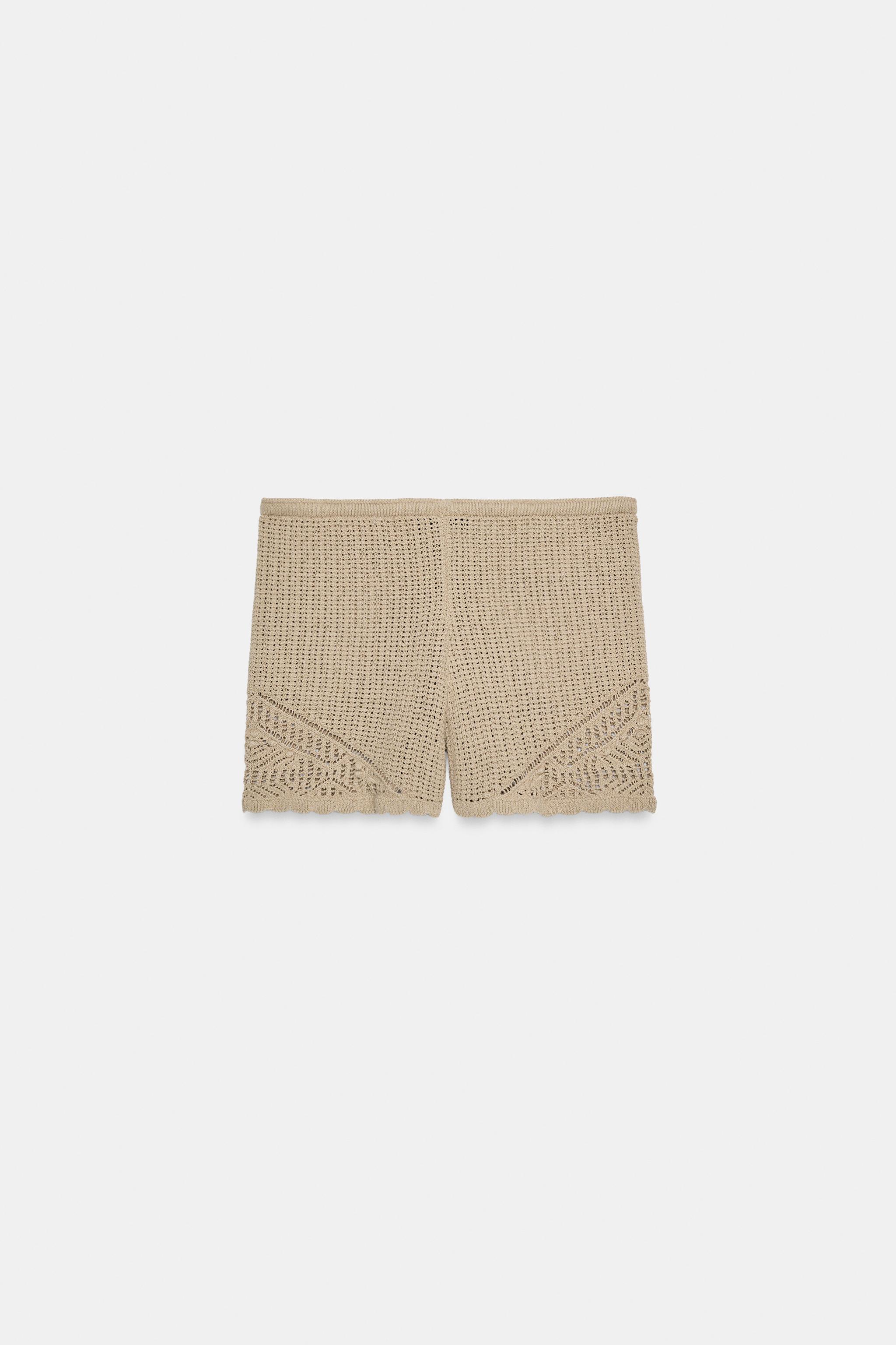 POINTELLE KNIT SHORTS